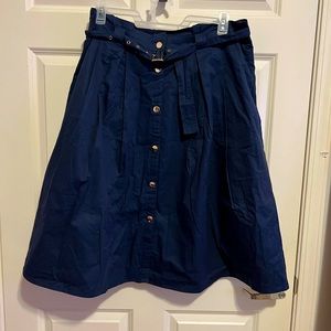 Button front skirt with pockets!